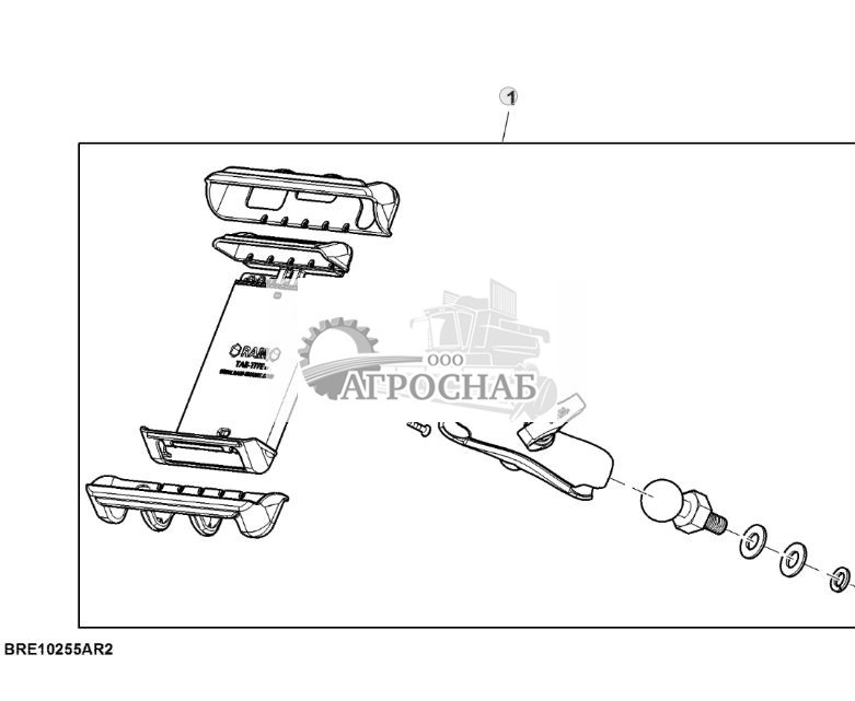 Оборудование, кронштейн для монтажа на пластине с шариком 1,5 дюйма - ST830637 779.jpg